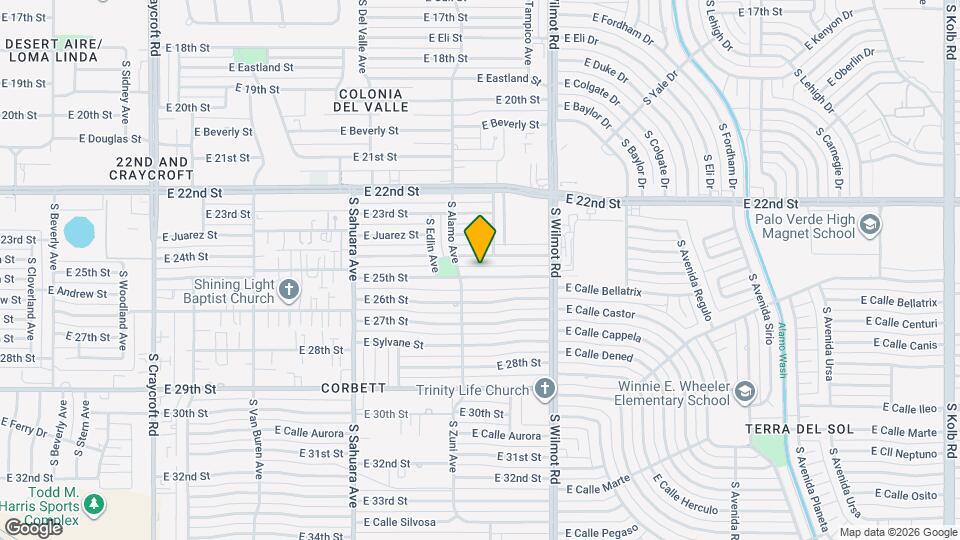 6131 E 25th St Map and Location Details