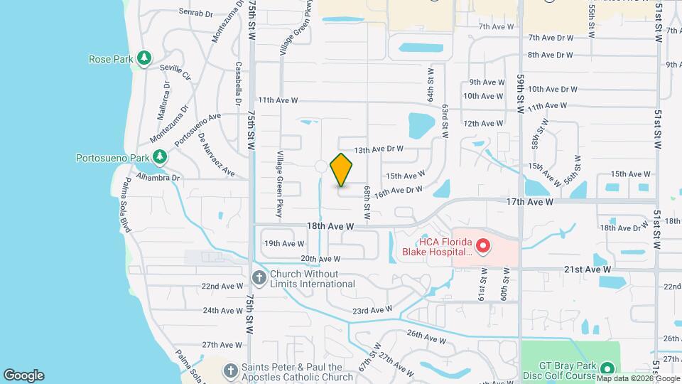 6906 16th Ave Dr W Map and Location Details