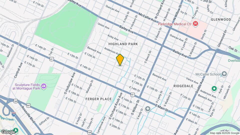 1711 E 12th St Map and Location Details