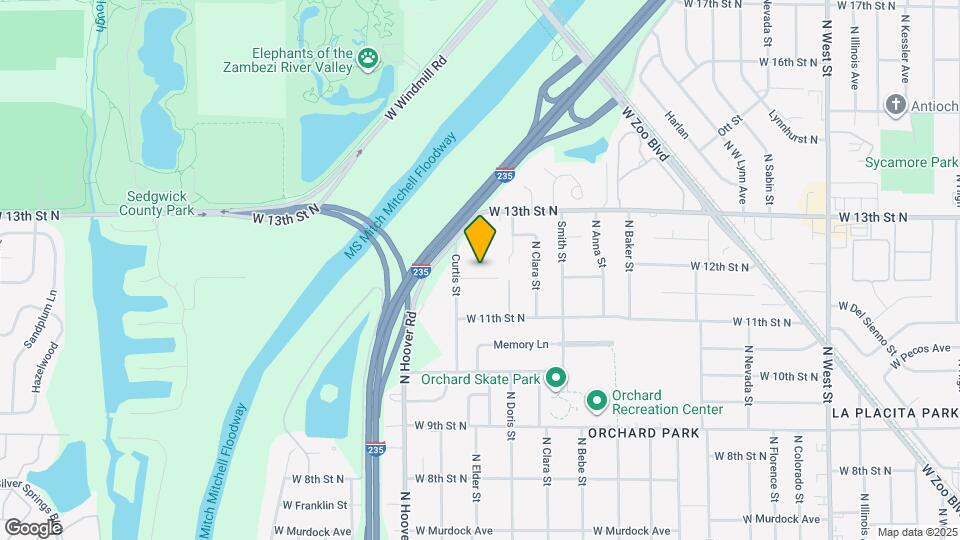 1332 N Curtis Ct Map and Location Details