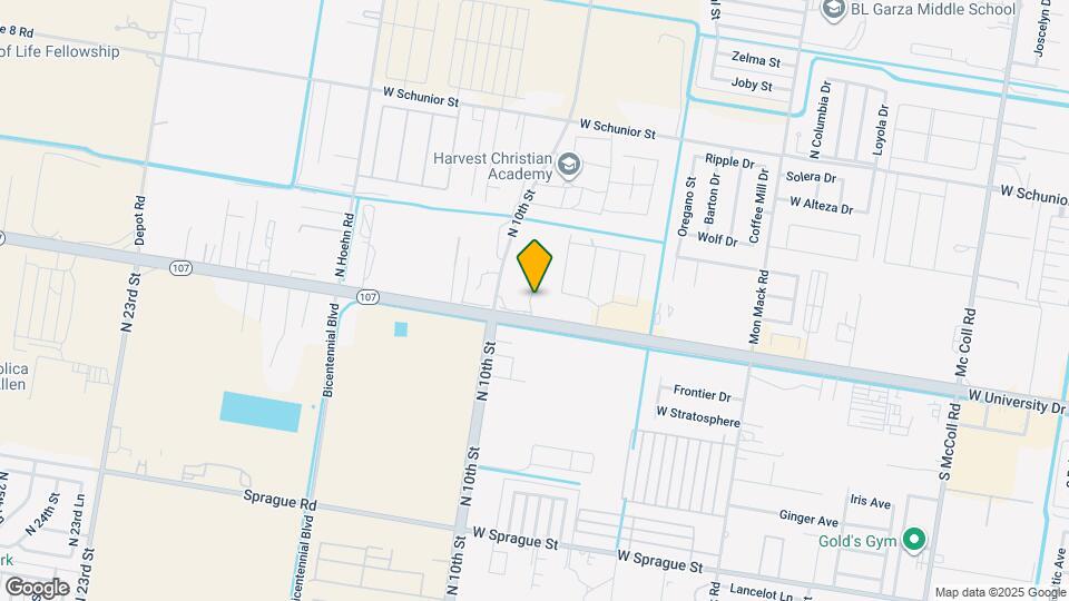 4211 W University Dr Map and Location Details