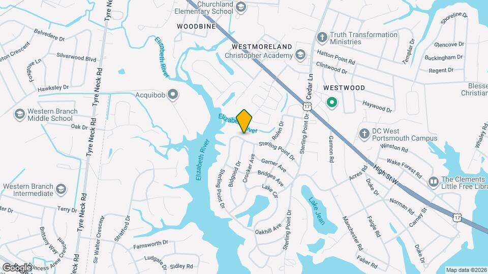 2300 Sterling Point Dr Map and Location Details