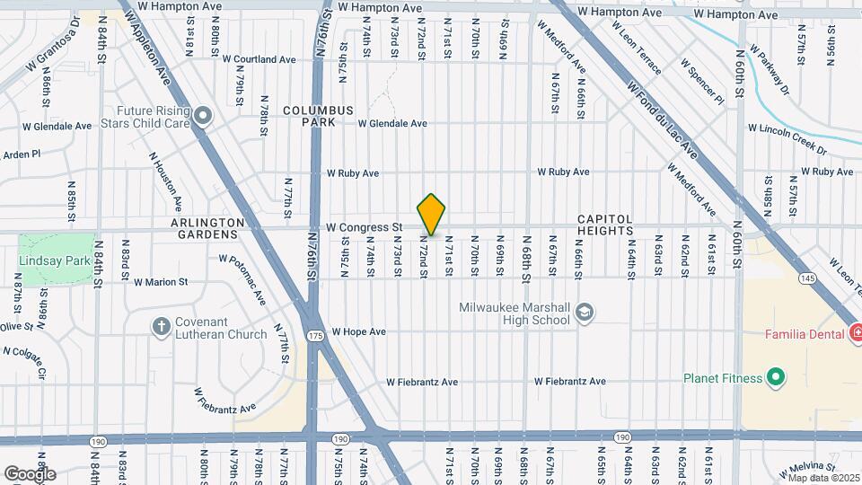 4354 N 72nd St Map and Location Details