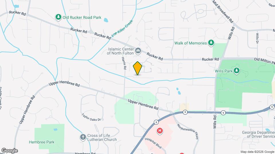 1214 Harris Commons Pl Map and Location Details