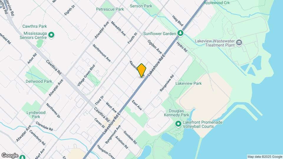 899 Lakeshore Rd E Map and Location Details