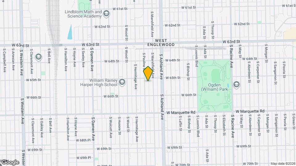6509 S Paulina St, Unit 2nd Floor Map and Location Details