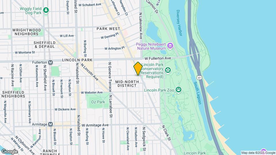 419 W Belden Ave, Unit 3 Map and Location Details