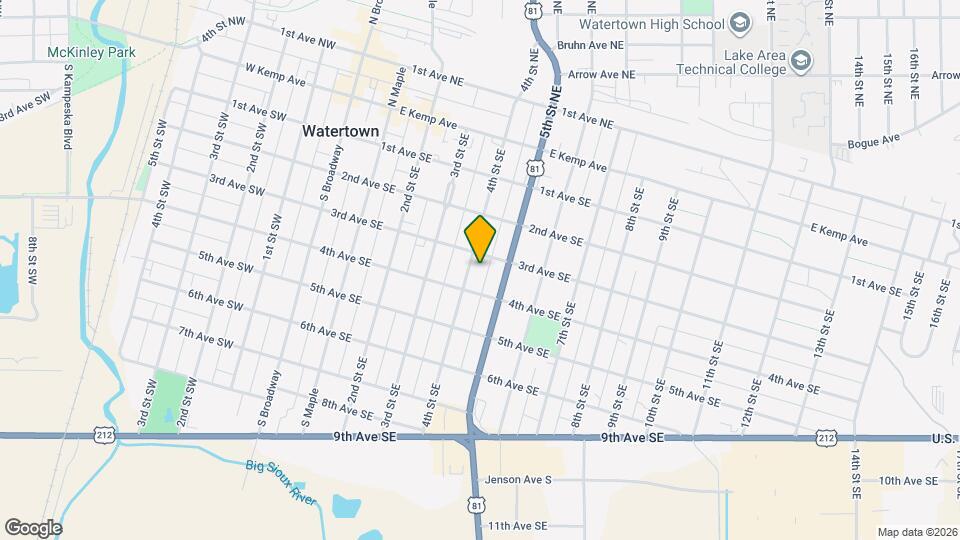 308 4th St SE Map and Location Details