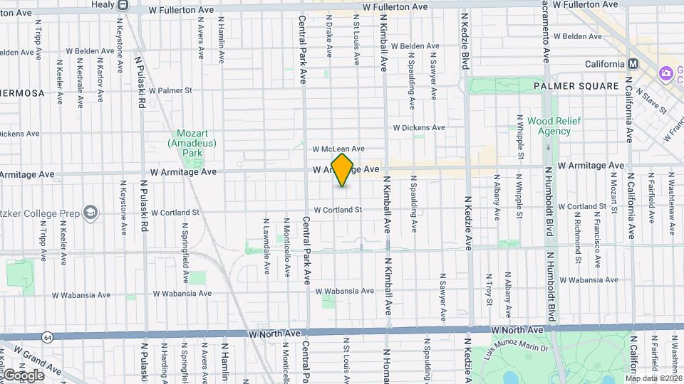 1925-1927 N Drake Ave Mapa y Detalles de la Ubicación