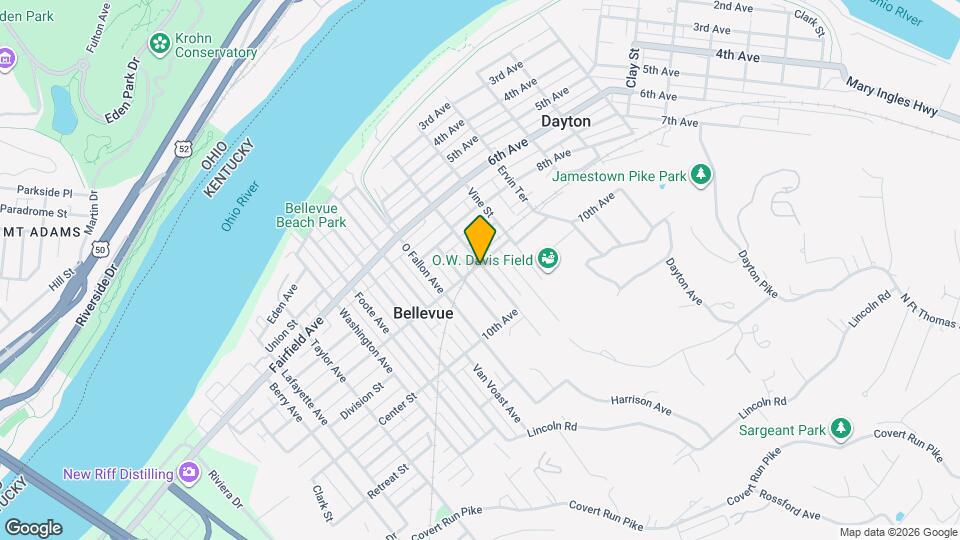 904 Walnut St Map and Location Details