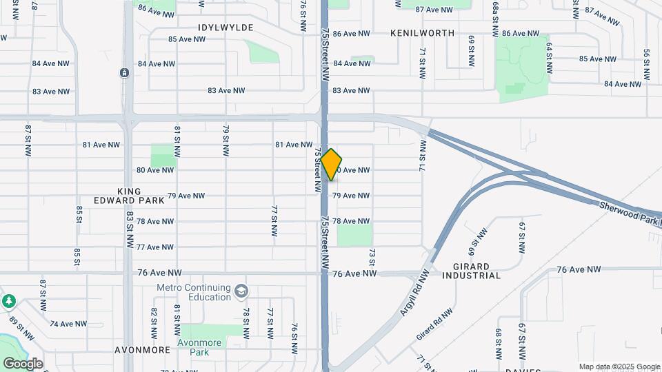 7911 75 St NW Map and Location Details