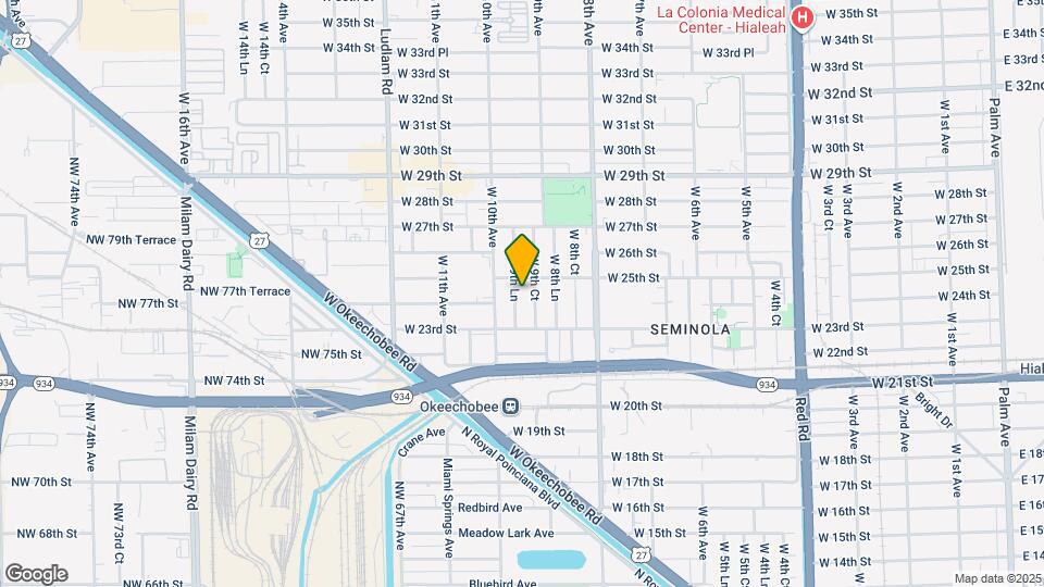 2439 W 9th Ln Map and Location Details