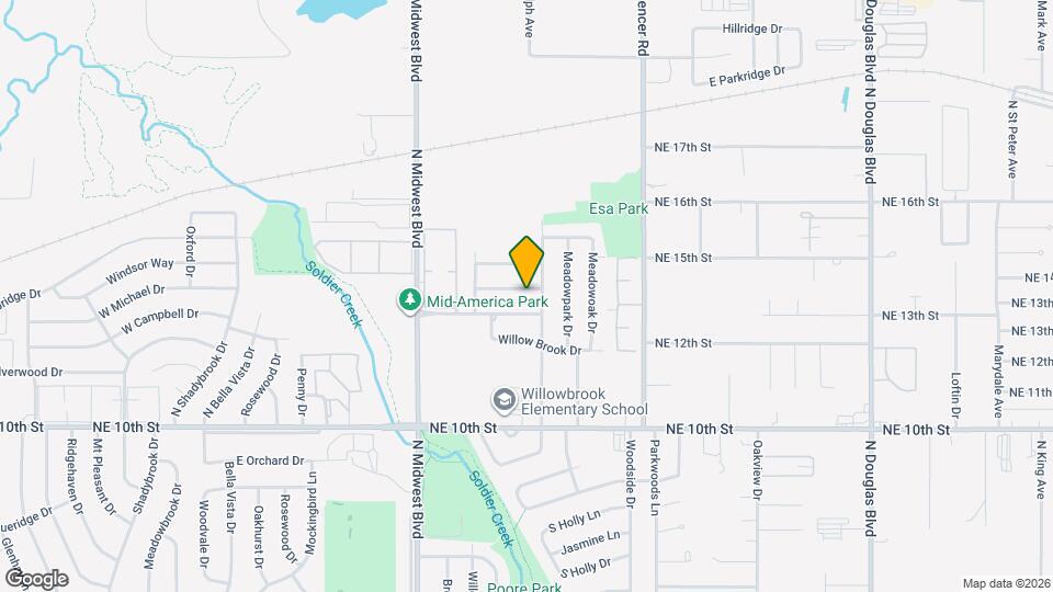 912 Meadowridge Dr Map and Location Details