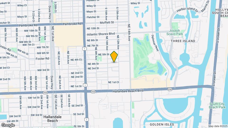 1100 NE 4th St Map and Location Details