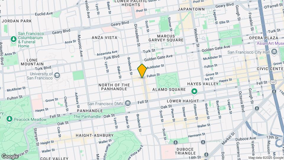 773 Divisadero Street Map and Location Details