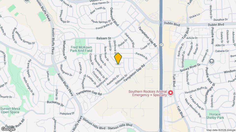 5833 Bow River Dr Map and Location Details