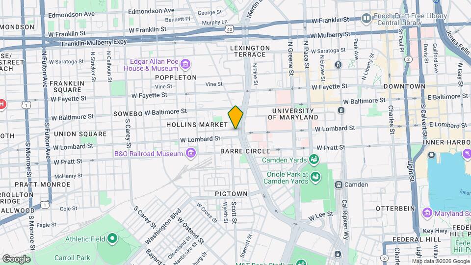 816 W Lombard St Map and Location Details