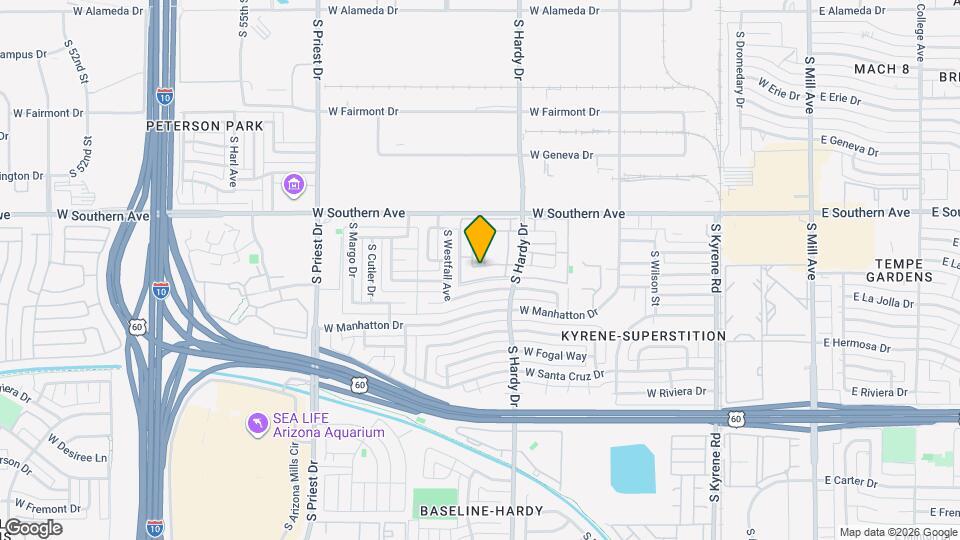 1033 W Laguna Dr, Unit 1200 Mapa y Detalles de la Ubicación