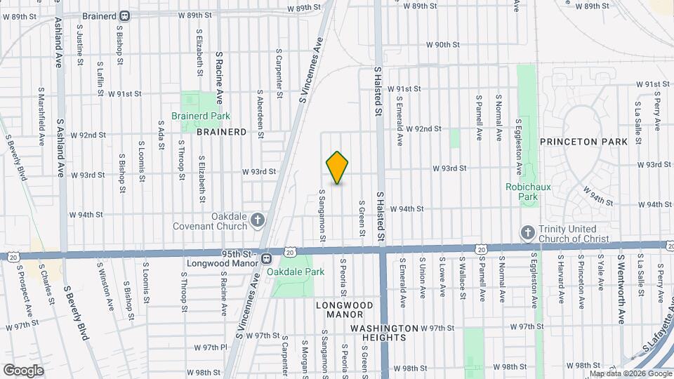 9318 S Peoria St Map and Location Details