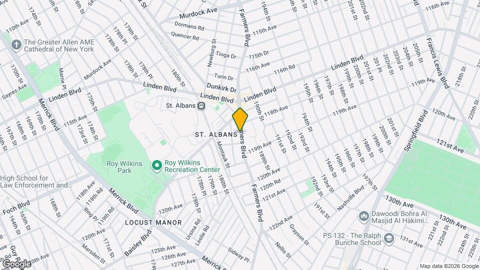 11832 Farmers Blvd Mapa y Detalles de la Ubicación