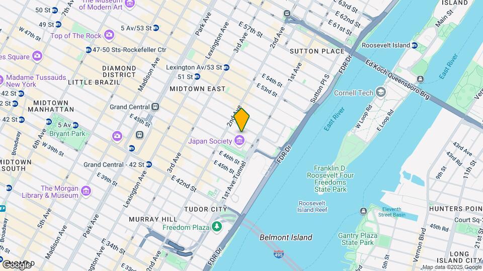 325 E 48th St Mapa y Detalles de la Ubicación