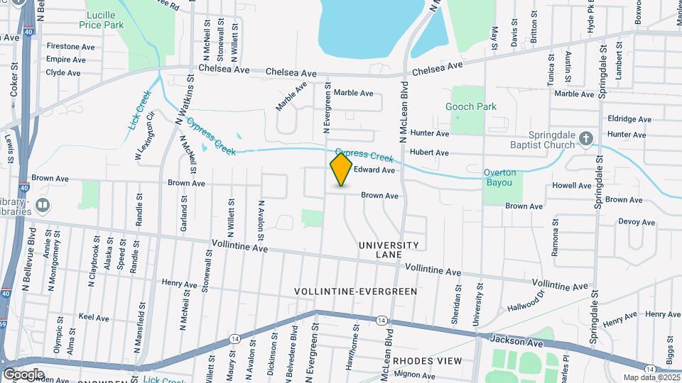 1740 Brown Ave Map and Location Details