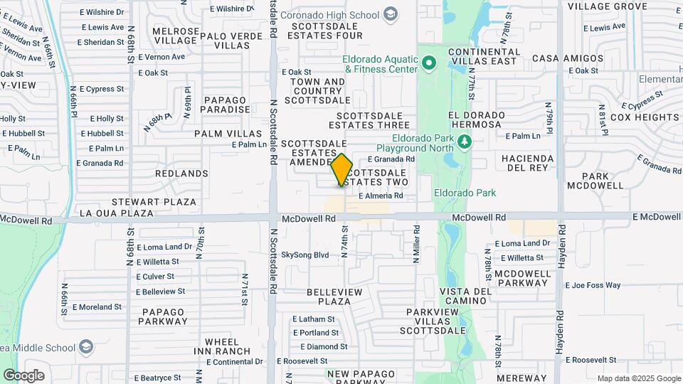 7337 E Almeria Rd Map and Location Details