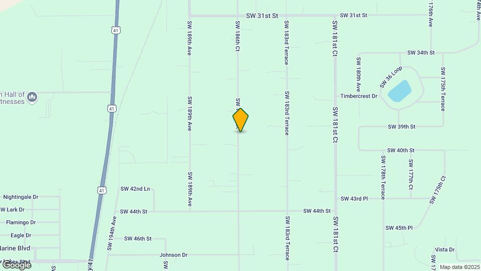 3887 SW 186th Ct Map and Location Details