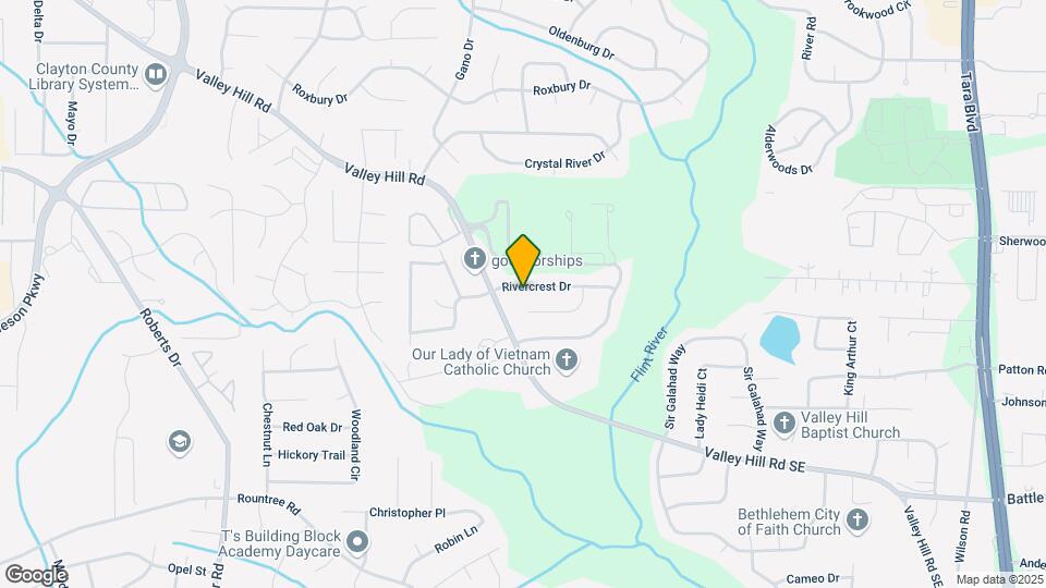 25 Rivercrest Dr Map and Location Details