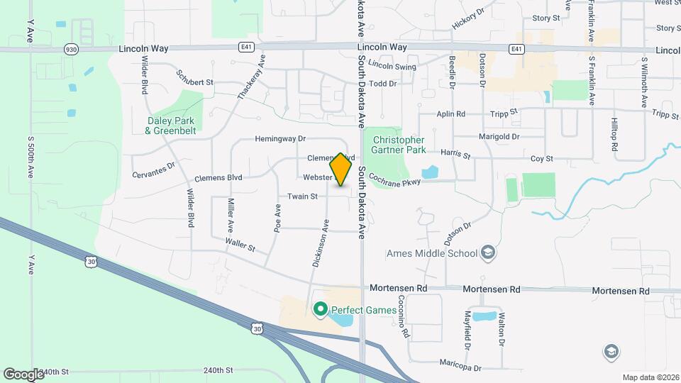 4541 Twain Cir Map and Location Details