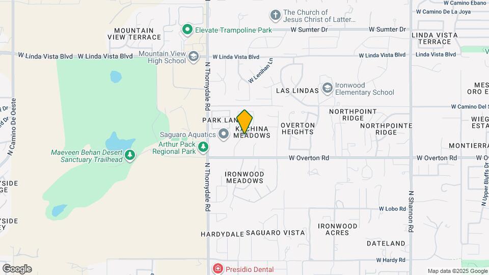 9272 N Eagle Dancer Dr Map and Location Details