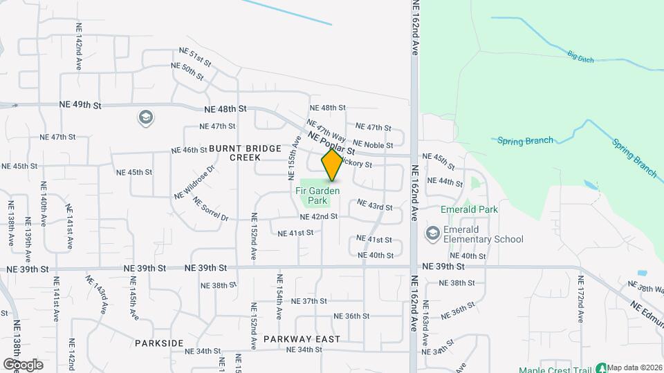 4231 NE 157th Ct Map and Location Details