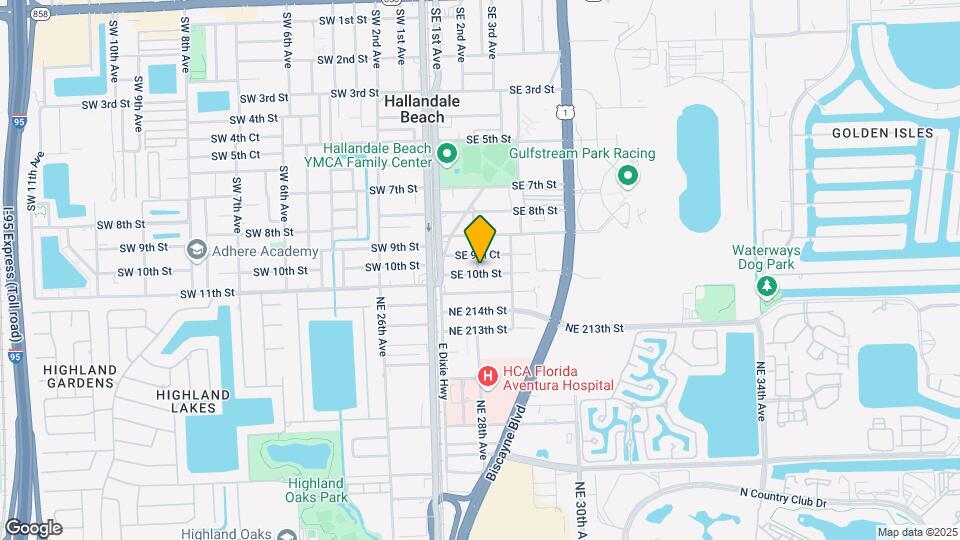 THE TRI-PLEX Gulfstream District Hallandale Map and Location Details