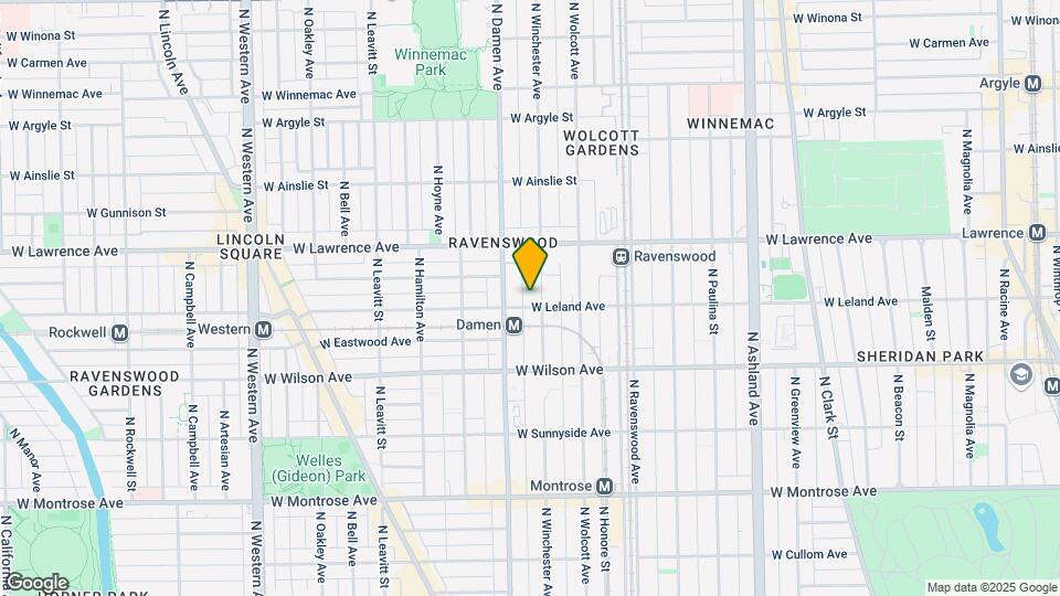 1946 W Leland Ave, Unit 1 Mapa y Detalles de la Ubicación