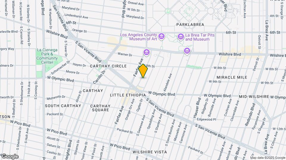 916 S Orange Grove Ave, Unit 916 Map and Location Details