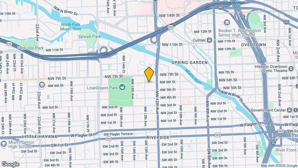 1254 NW 6th St Map and Location Details