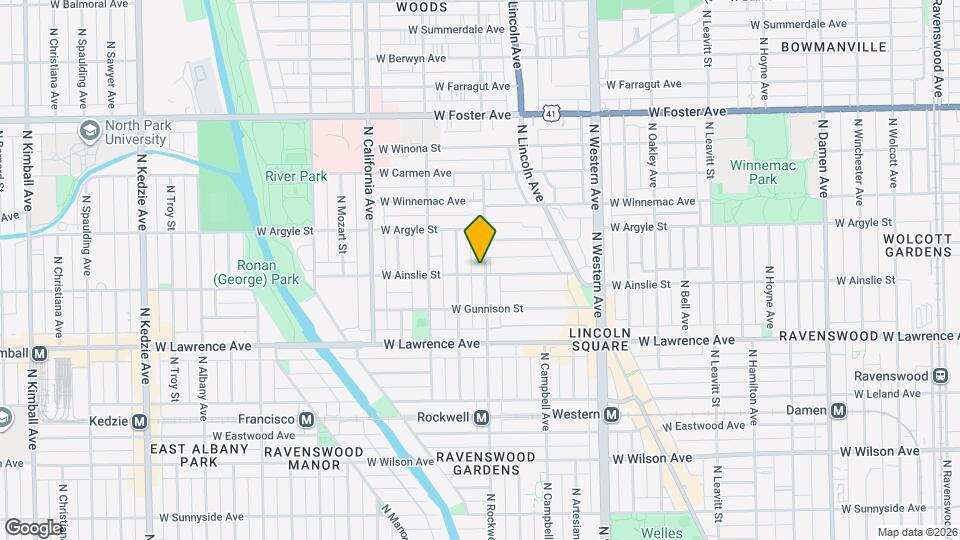 4902 N Rockwell St Mapa y Detalles de la Ubicación