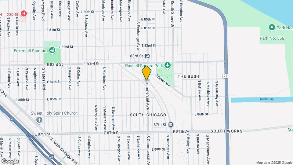 8436 S Commercial Ave Mapa y Detalles de la Ubicación