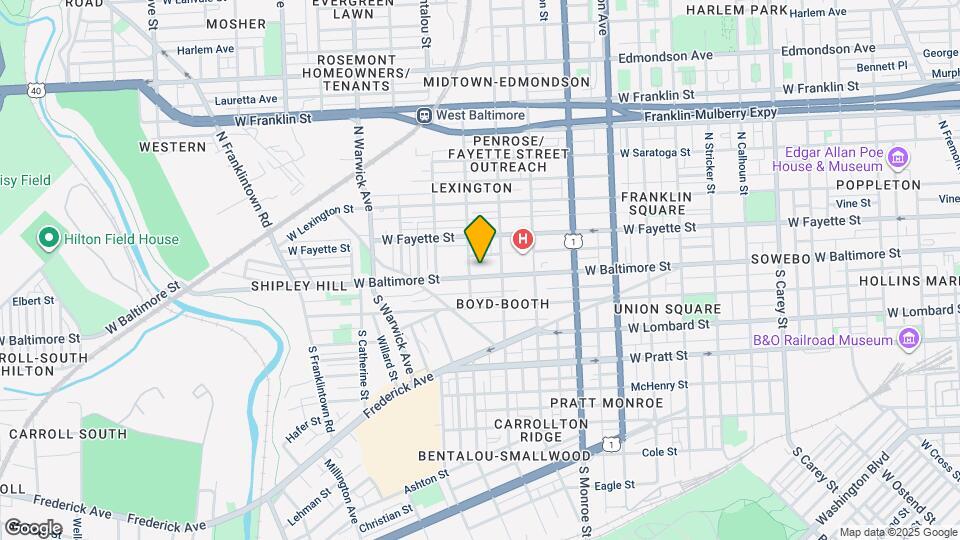 2126 W Baltimore St Map and Location Details