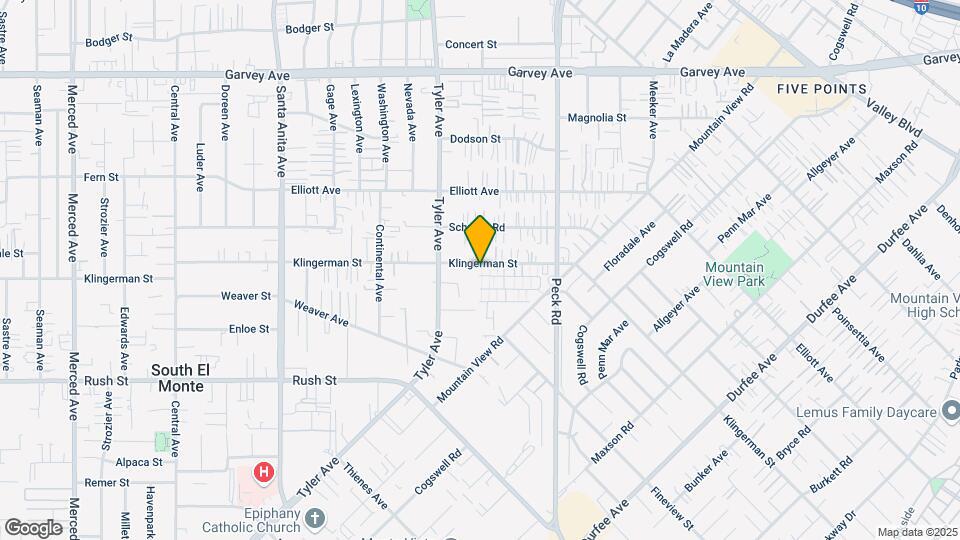 11104 Klingerman St Mapa y Detalles de la Ubicación