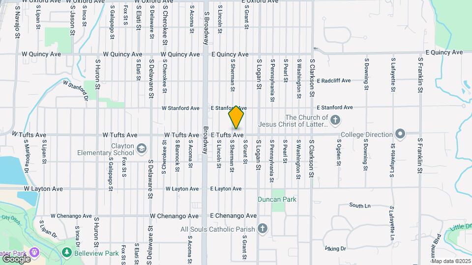 4590 S Sherman St Map and Location Details
