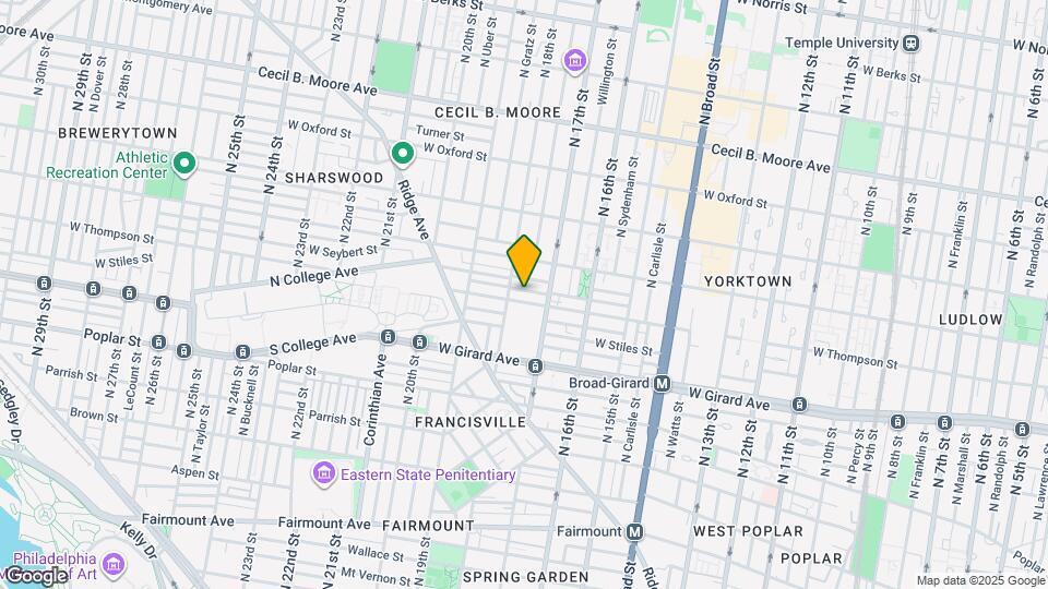 1734 W Seybert St Map and Location Details