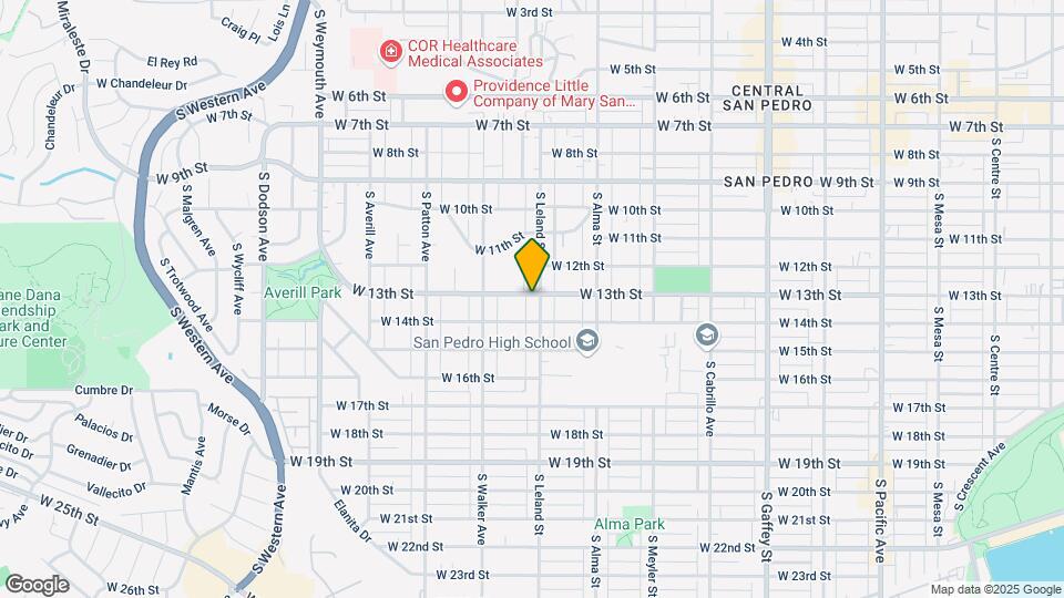 1303 S Leland St Mapa y Detalles de la Ubicación