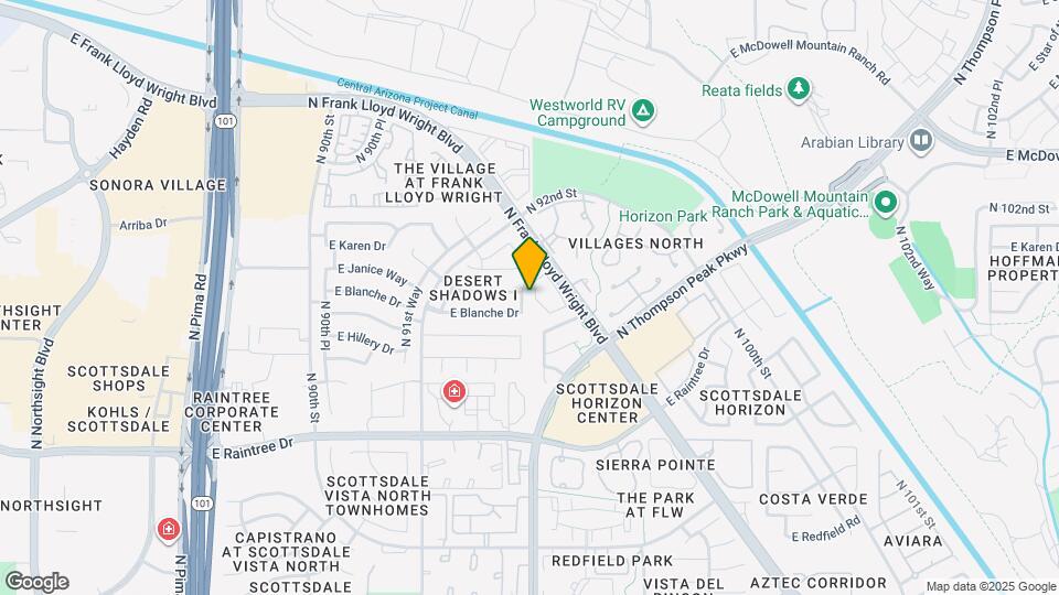 15089 N 93rd Way Map and Location Details