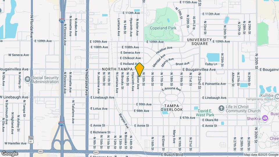 10107 N Aster Ave Map and Location Details
