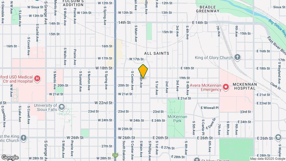 1104 S Main Ave Map and Location Details