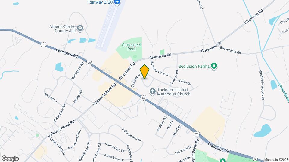 406 Meadow Ln Map and Location Details