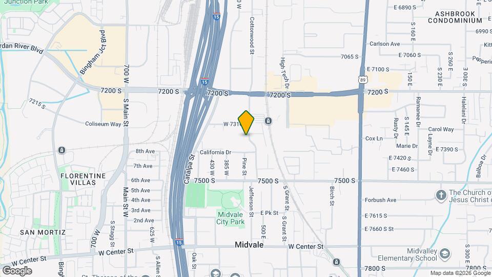 7340 Cottonwood St Map and Location Details