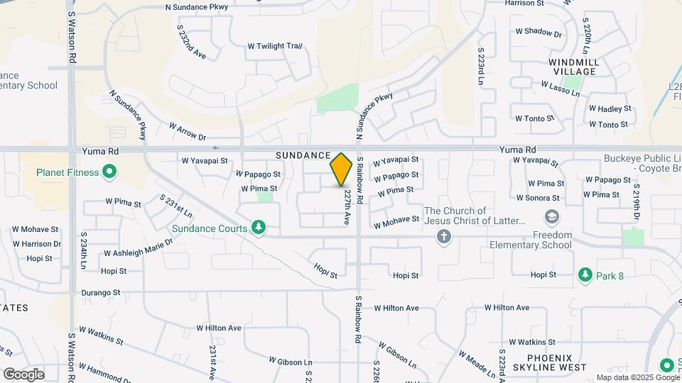 22747 W Pima St Mapa y Detalles de la Ubicación