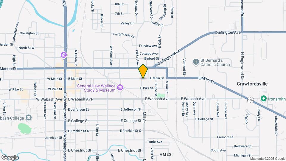 801 E Main St Map and Location Details